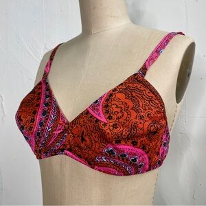Vintage 1970s Pennys Adonna Psychedelic Bra Top 36 A